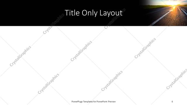 Title Only presentation slide layout