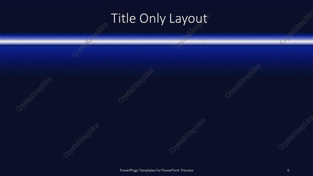 Title Only presentation slide layout