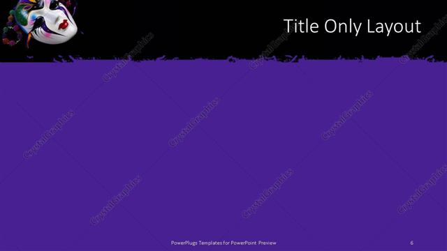 Title Only presentation slide layout