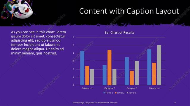 Content with Caption presentation slide layout