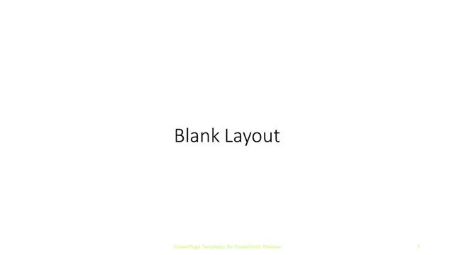 Blank presentation slide layout