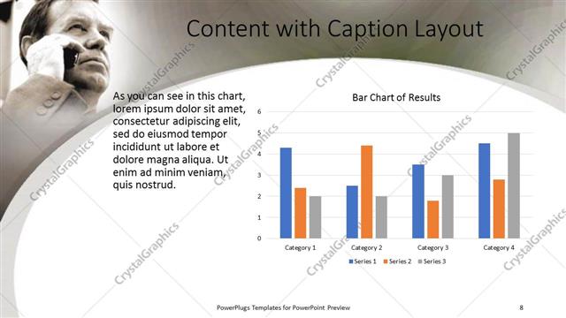 Content with Caption presentation slide layout