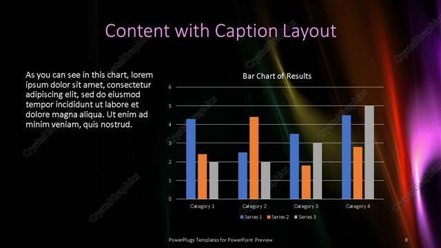 Content with Caption presentation slide layout