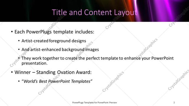 Title and Content presentation slide layout