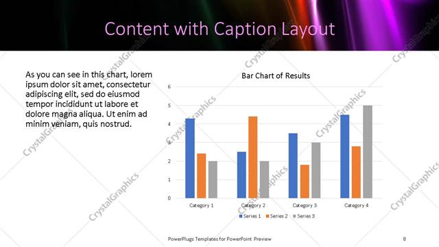 Content with Caption presentation slide layout
