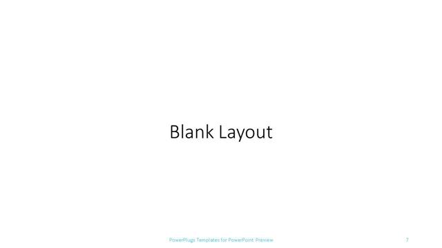 Blank presentation slide layout