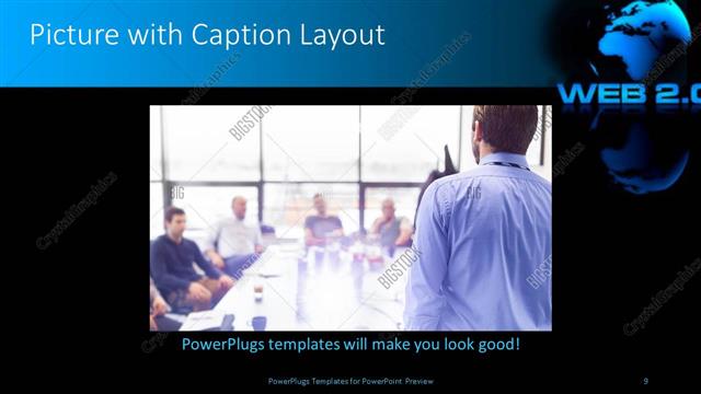 Picture with Caption presentation slide layout