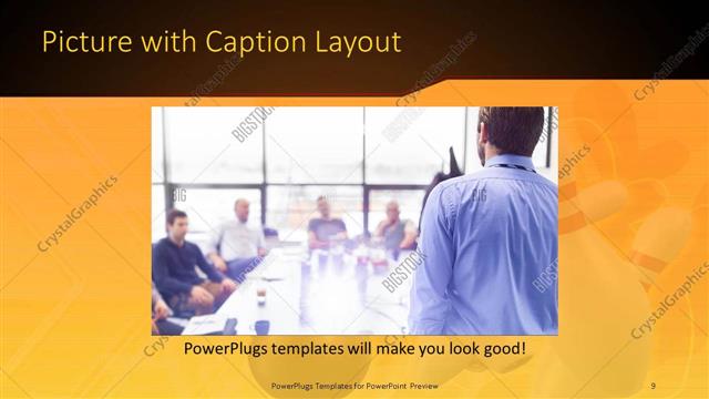 Picture with Caption presentation slide layout