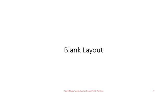 Blank presentation slide layout