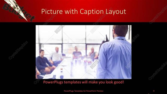 Picture with Caption presentation slide layout
