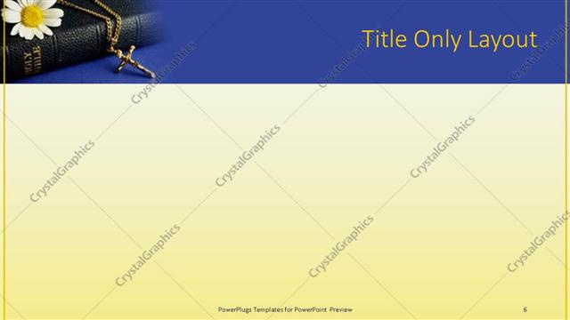 Title Only presentation slide layout