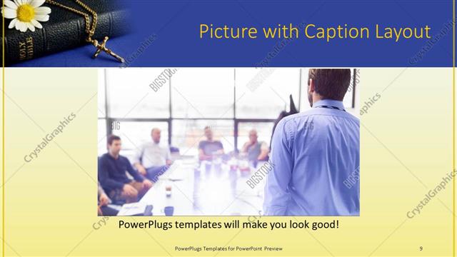 Picture with Caption presentation slide layout