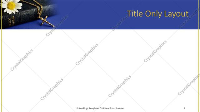 Title Only presentation slide layout