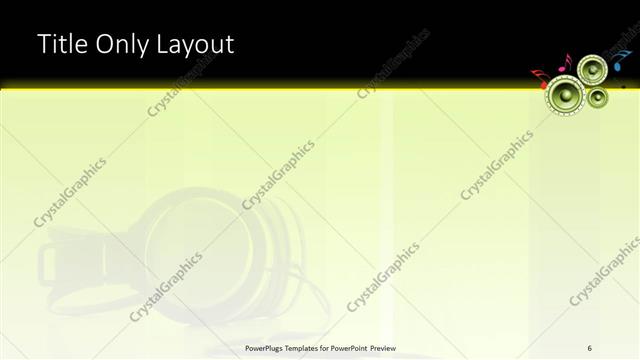 Title Only presentation slide layout