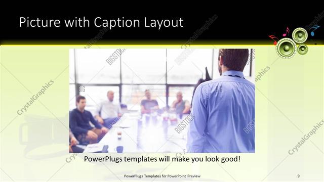 Picture with Caption presentation slide layout
