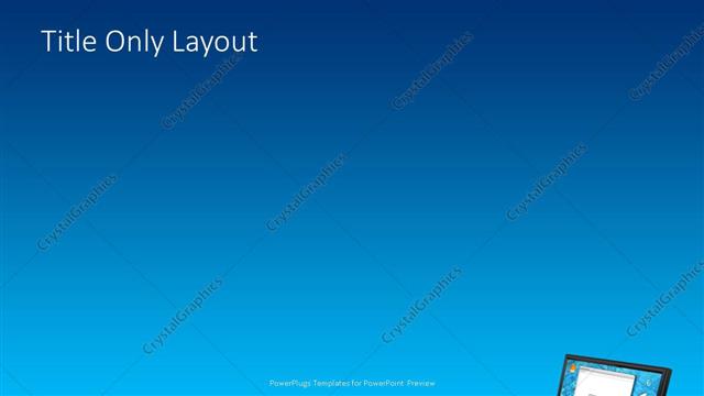 Title Only presentation slide layout