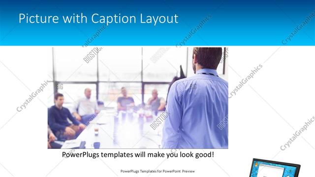 Picture with Caption presentation slide layout