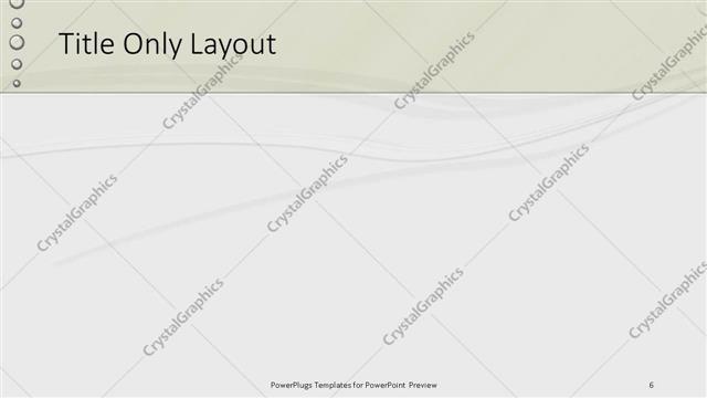 Title Only presentation slide layout