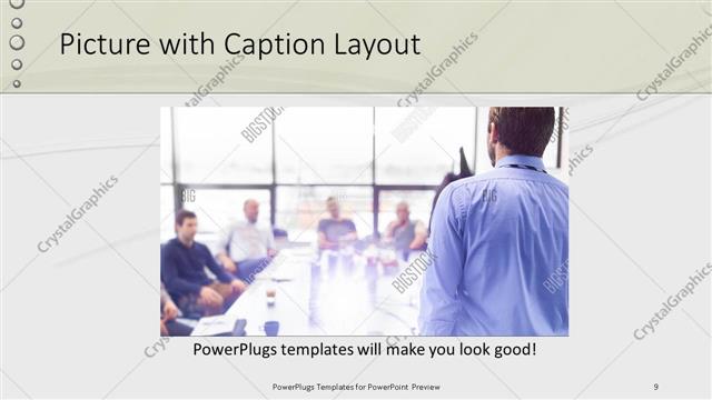 Picture with Caption presentation slide layout