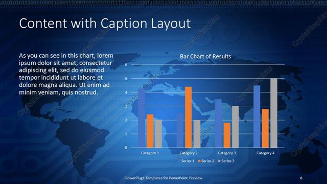 Content with Caption presentation slide layout