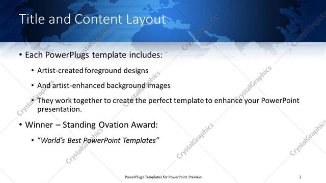 Title and Content presentation slide layout