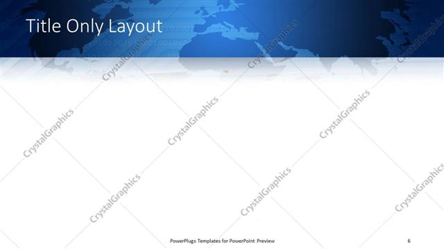 Title Only presentation slide layout