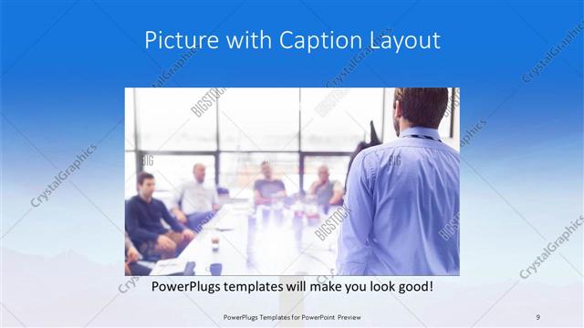 Picture with Caption presentation slide layout