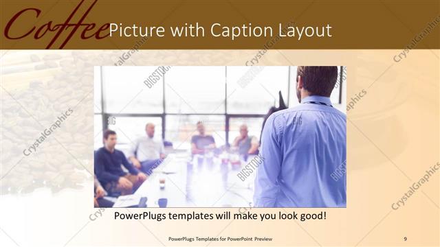 Picture with Caption presentation slide layout