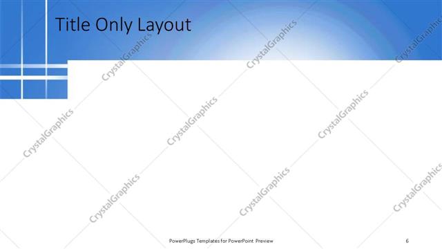 Title Only presentation slide layout