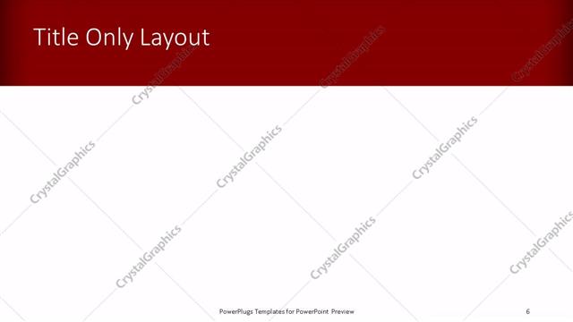 Title Only presentation slide layout