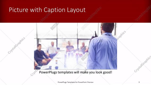 Picture with Caption presentation slide layout