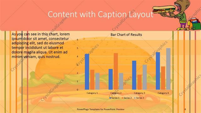 Content with Caption presentation slide layout