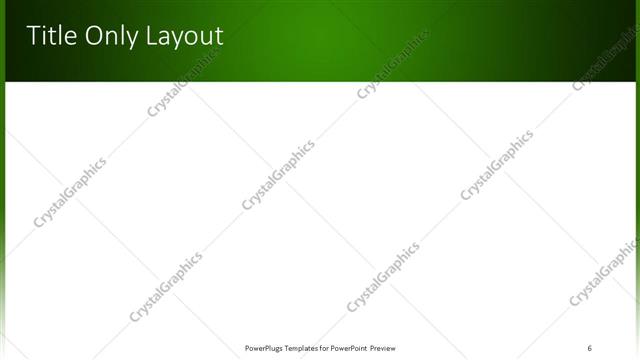 Title Only presentation slide layout