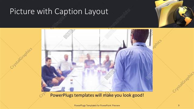 Picture with Caption presentation slide layout