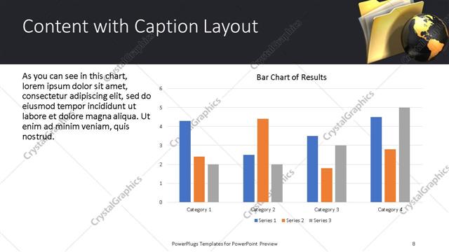 Content with Caption presentation slide layout