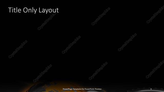 Title Only presentation slide layout