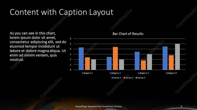 Content with Caption presentation slide layout
