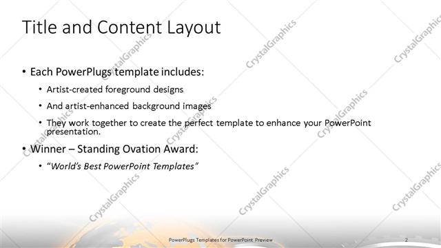 Title and Content presentation slide layout