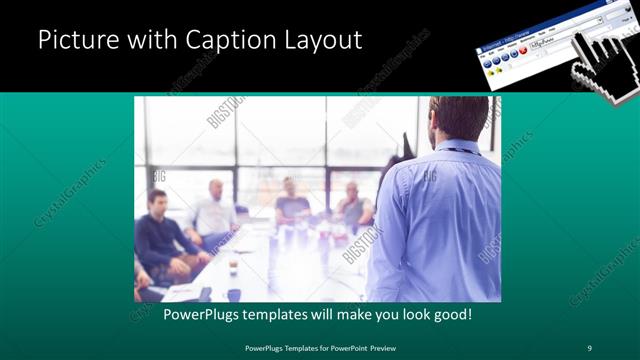 Picture with Caption presentation slide layout