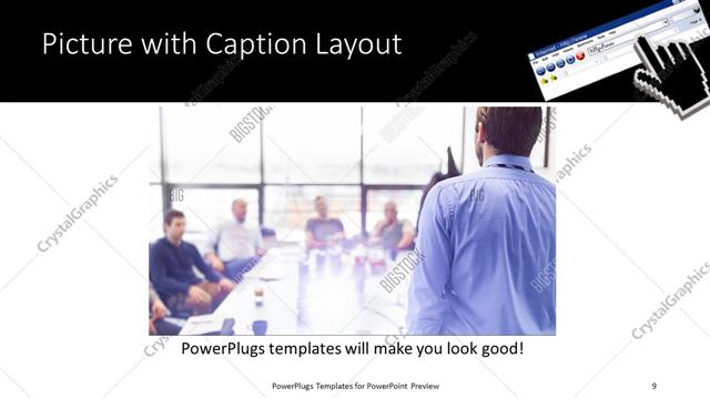 Picture with Caption presentation slide layout
