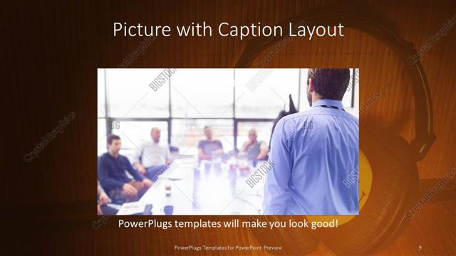 Picture with Caption presentation slide layout