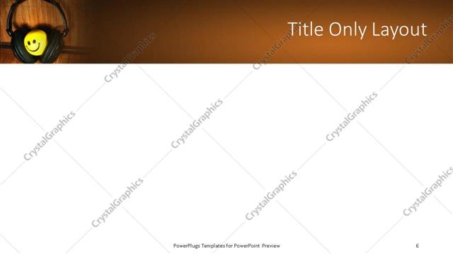 Title Only presentation slide layout
