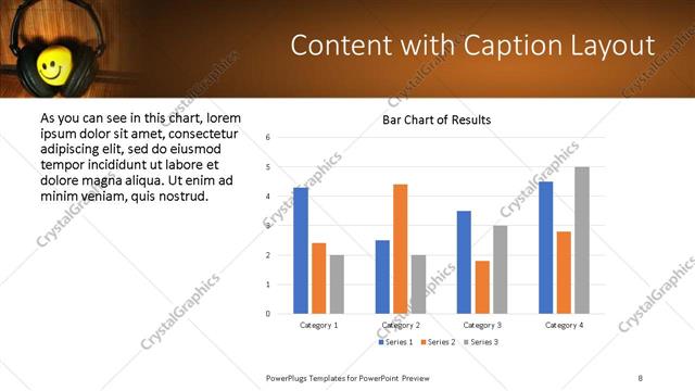 Content with Caption presentation slide layout