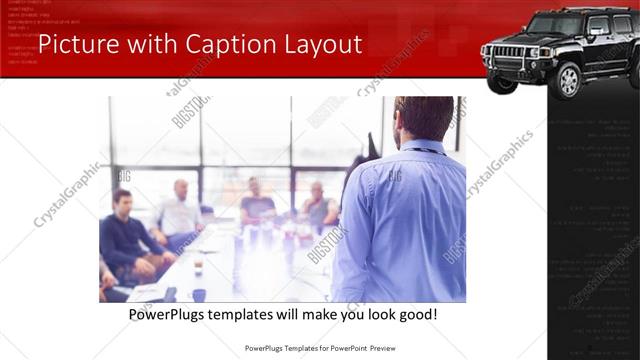 Picture with Caption presentation slide layout