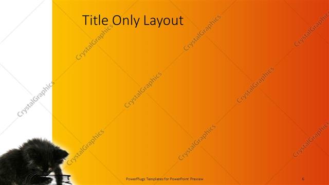 Title Only presentation slide layout