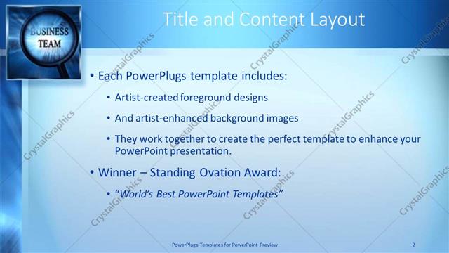 Title and Content presentation slide layout