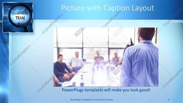 Picture with Caption presentation slide layout