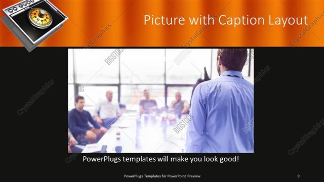 Picture with Caption presentation slide layout