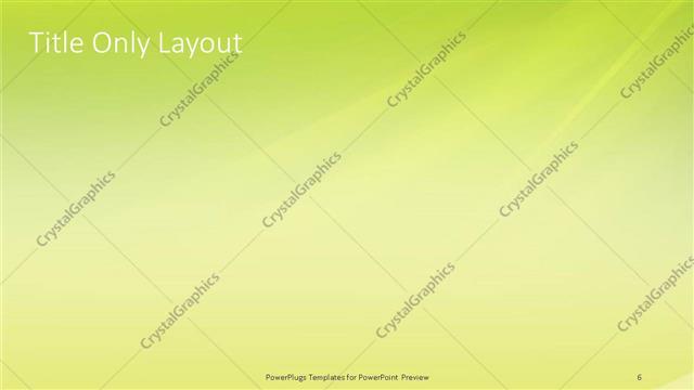 Title Only presentation slide layout