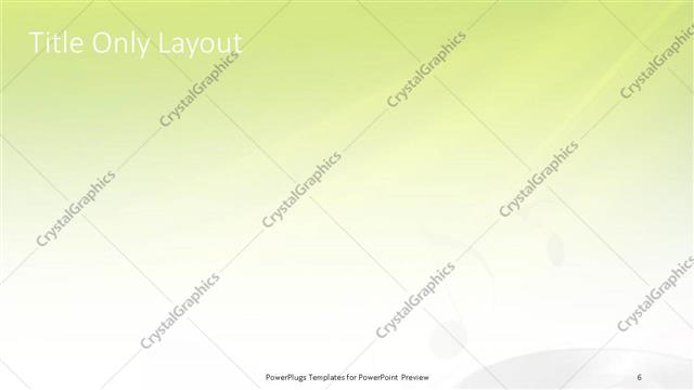 Title Only presentation slide layout